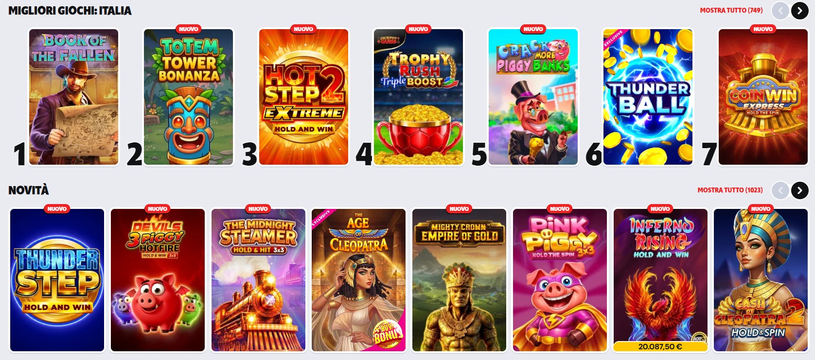 supabet migriori giochi italia